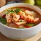 Tasty Tom Yum Prawn In Koh, Samui Thailand